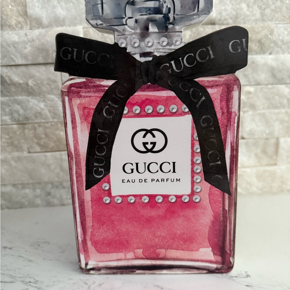 Gucci Eau de Parfum with Black and Pink Design
